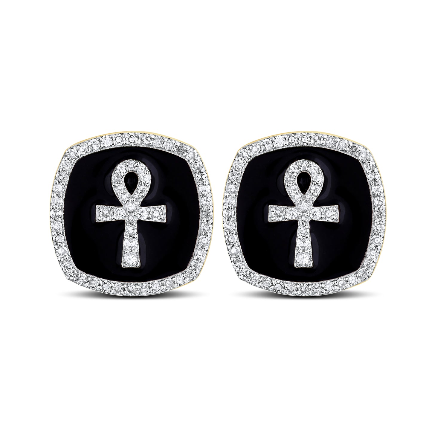 10kt Yellow Gold 0.37 CTW Natural Diamond Earrings