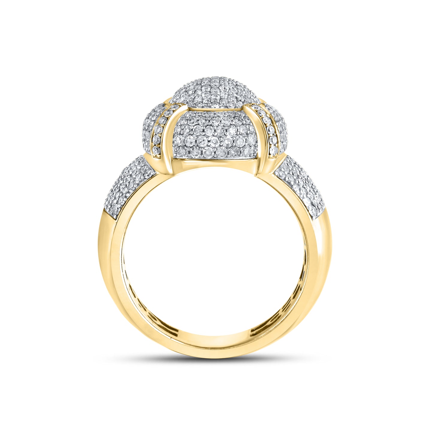 10kt Yellow Gold 2 CTW Diamond Men's Ring