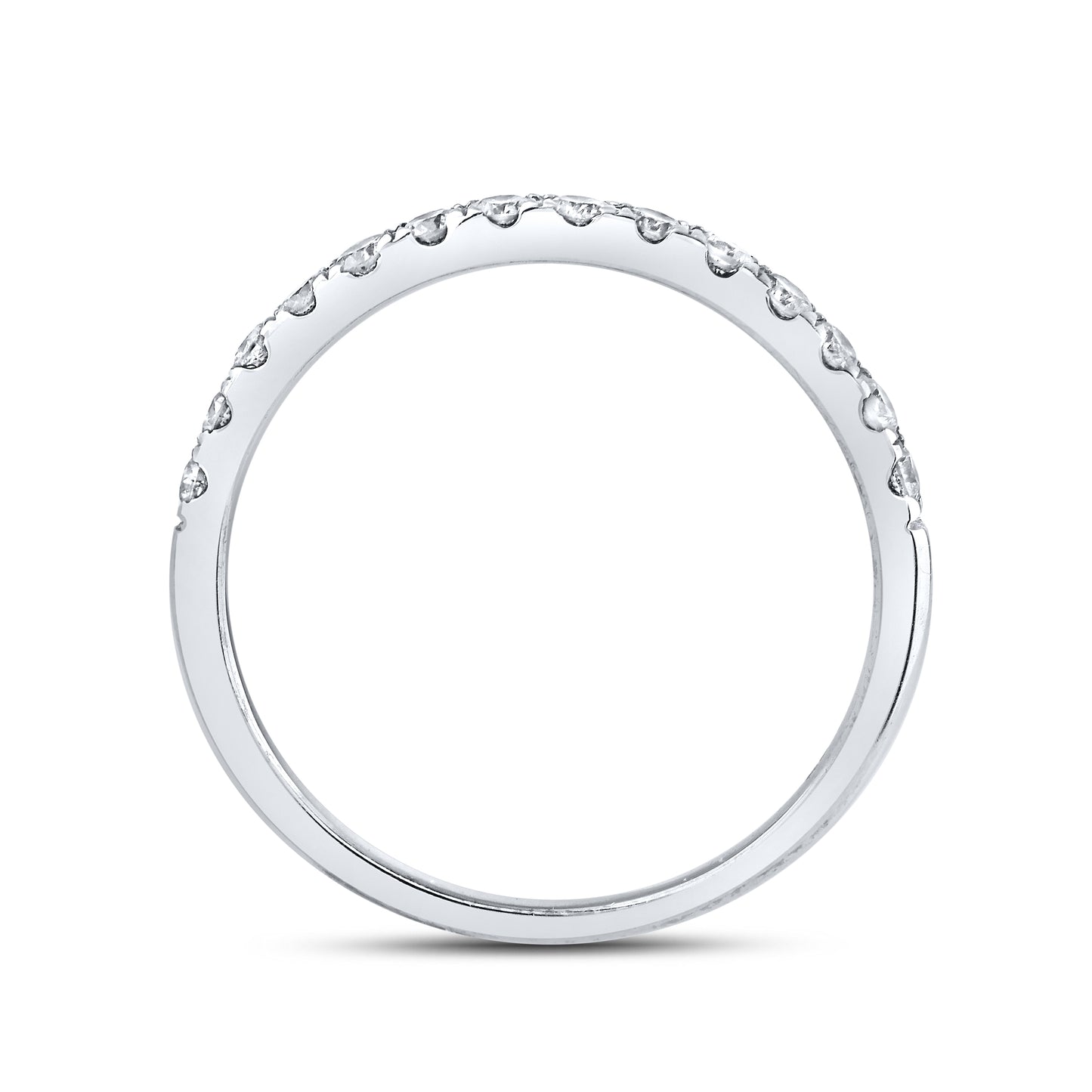14kt White Gold 1.50 CTW Natural Diamond Bridal Set (Centr0.50)