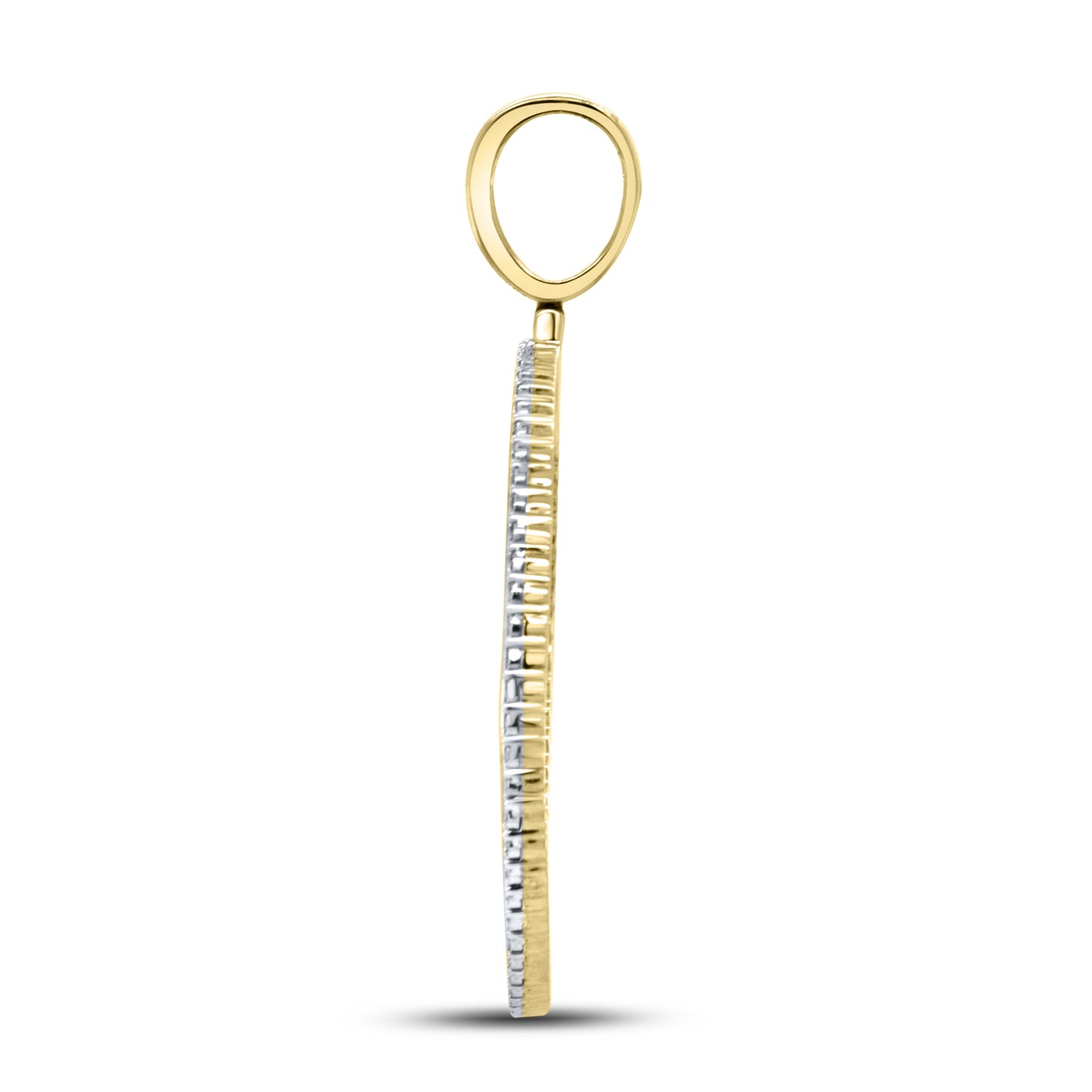 10kt Yellow Gold 0.20 CTW Diamond Picture charm Pendant