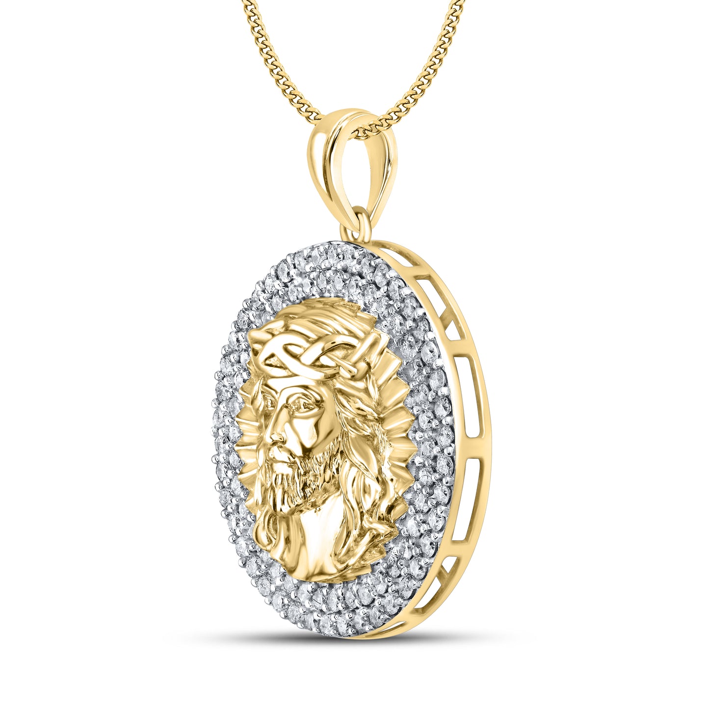 10kt Yellow Gold 1 CTW Diamond Charm
