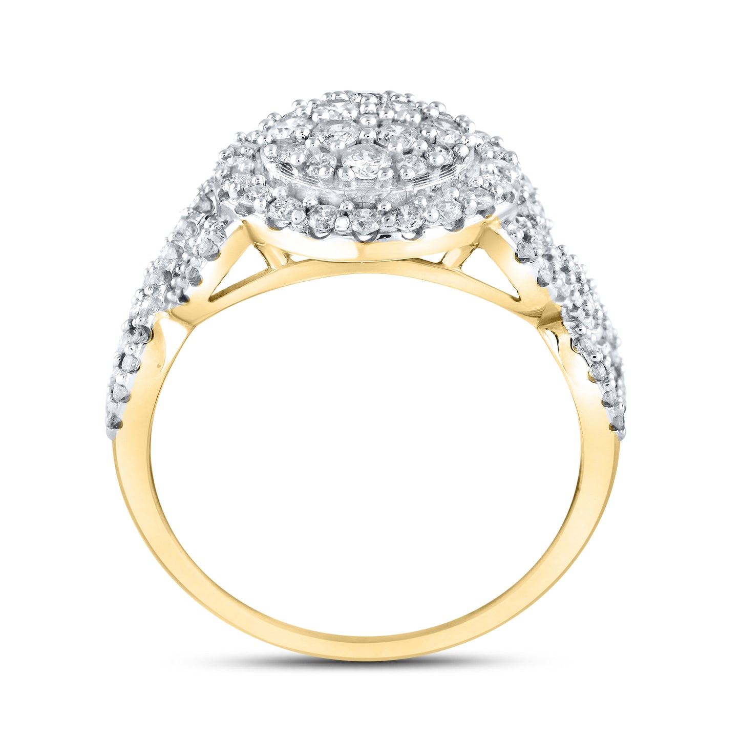 14kt Yellow Gold 1 CTW Natural Diamond Ring