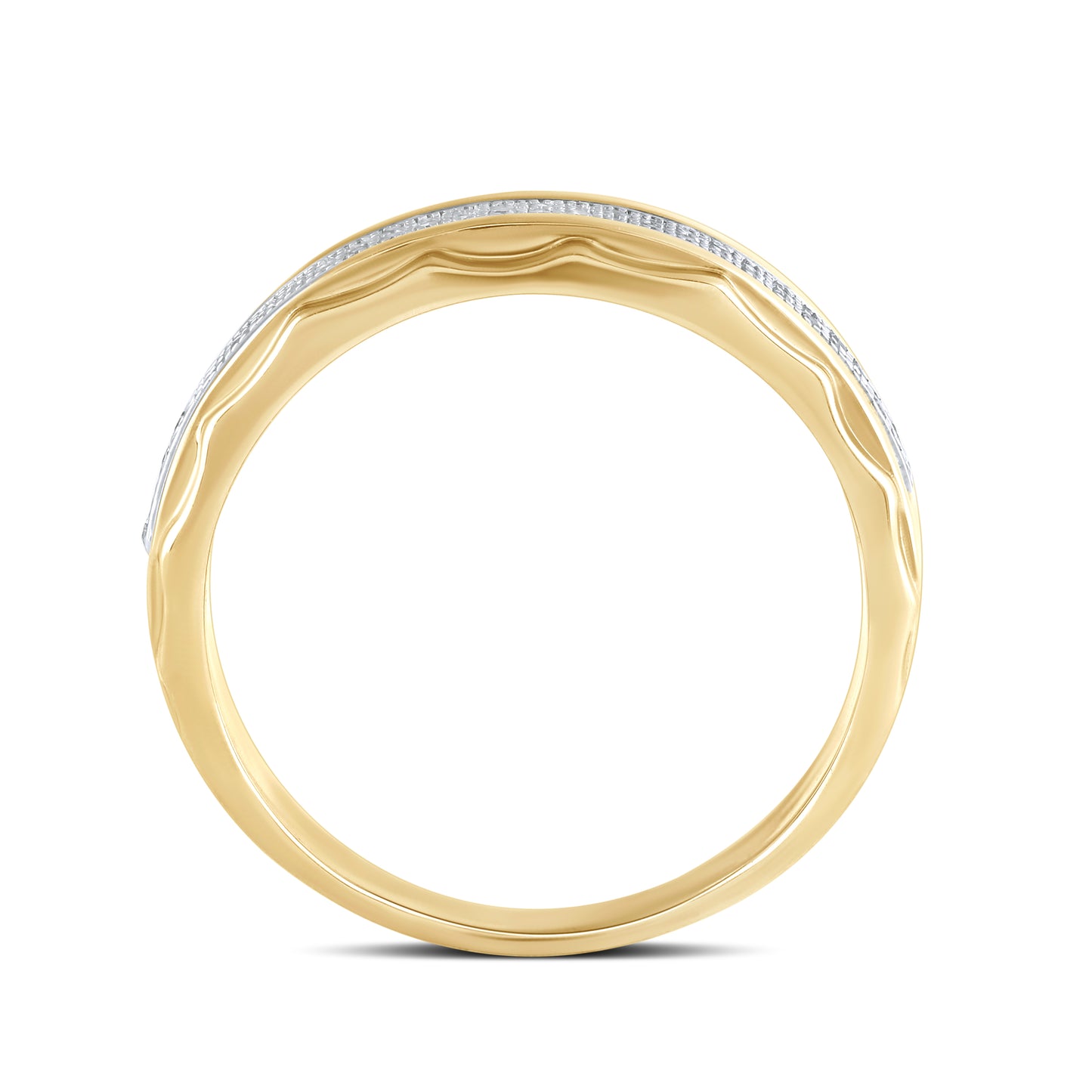 10kt Yellow Gold 0.20 CTW Men’s Diamond Ring