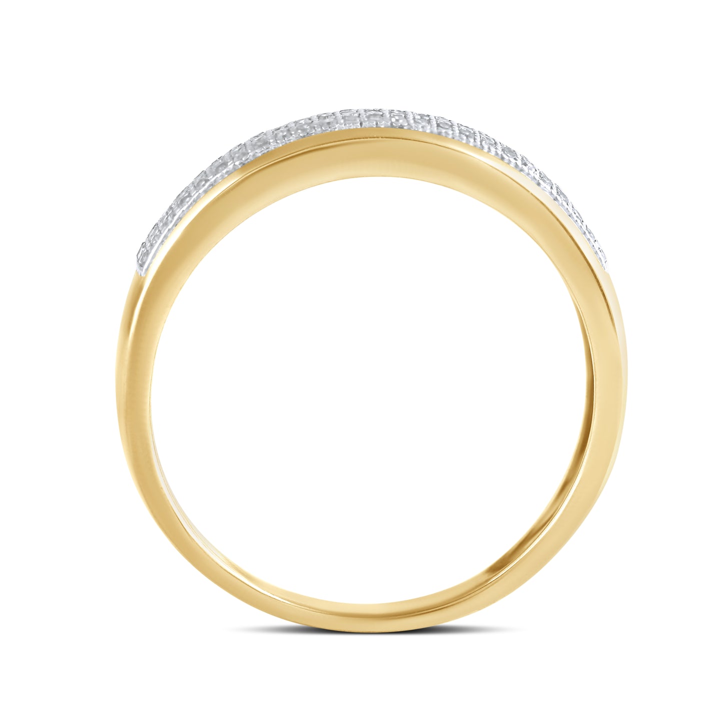 10kt Yellow Gold 0.25ctw Men’s Diamond Ring