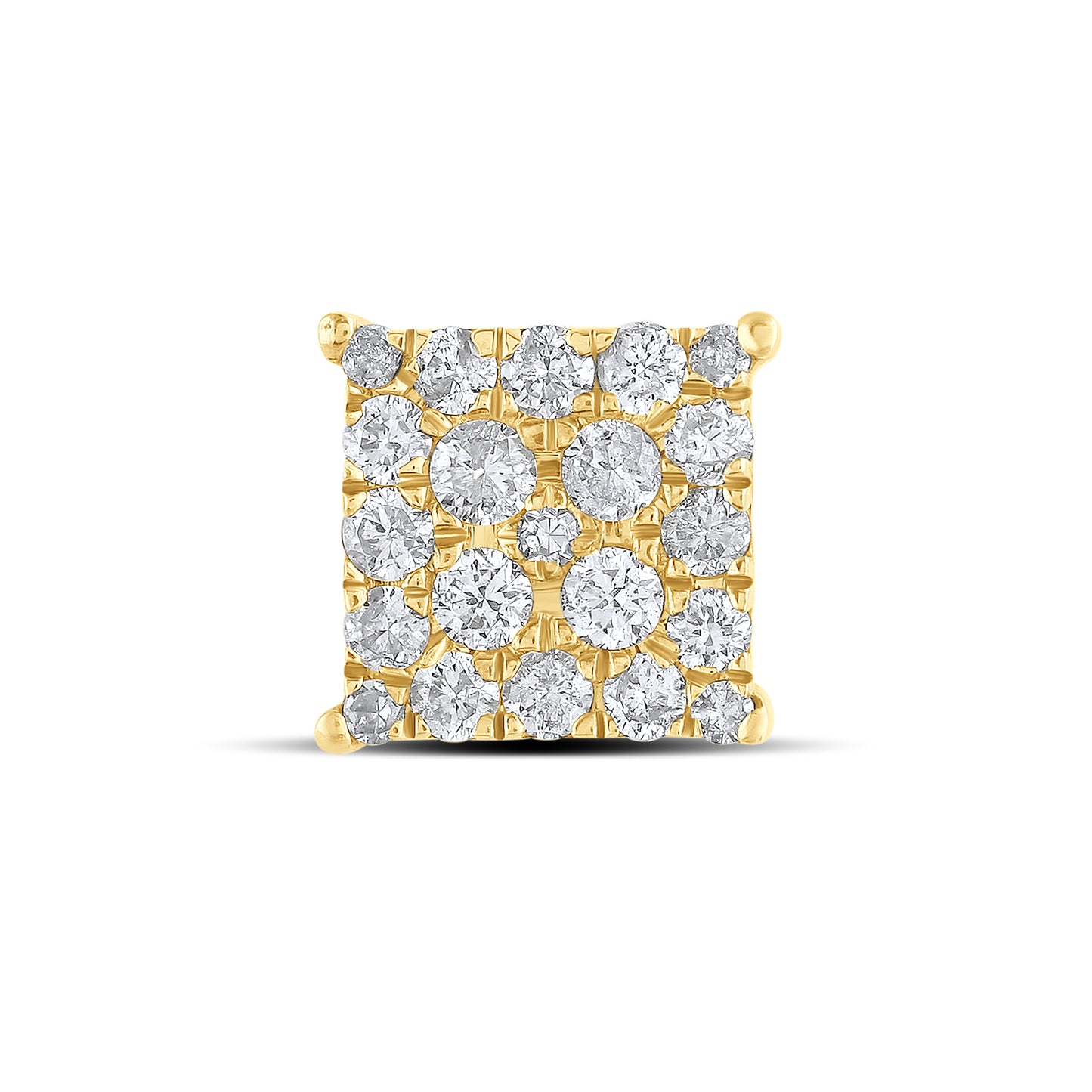 10kt Yellow Gold 0.89 CTW Natural Diamond Earrings