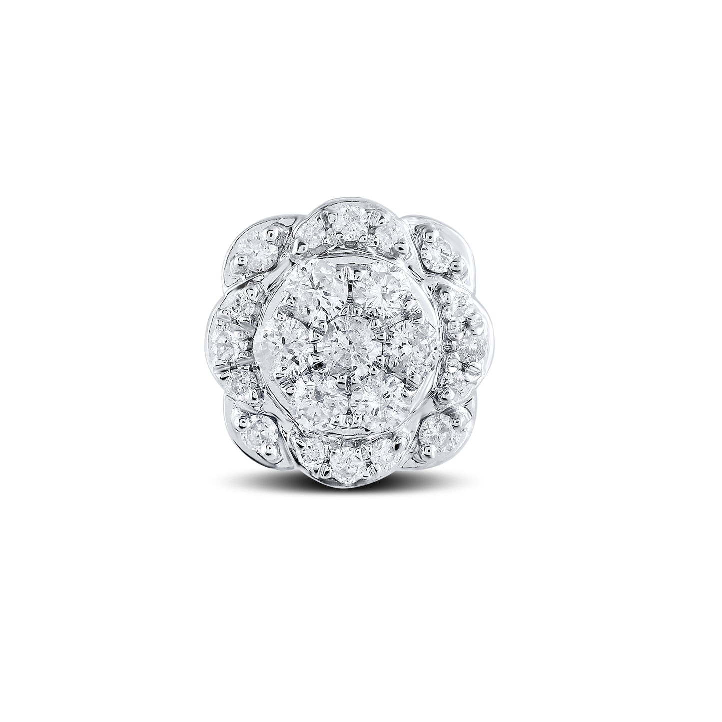 10kt white gold 1.40ctw Diamond Earrings