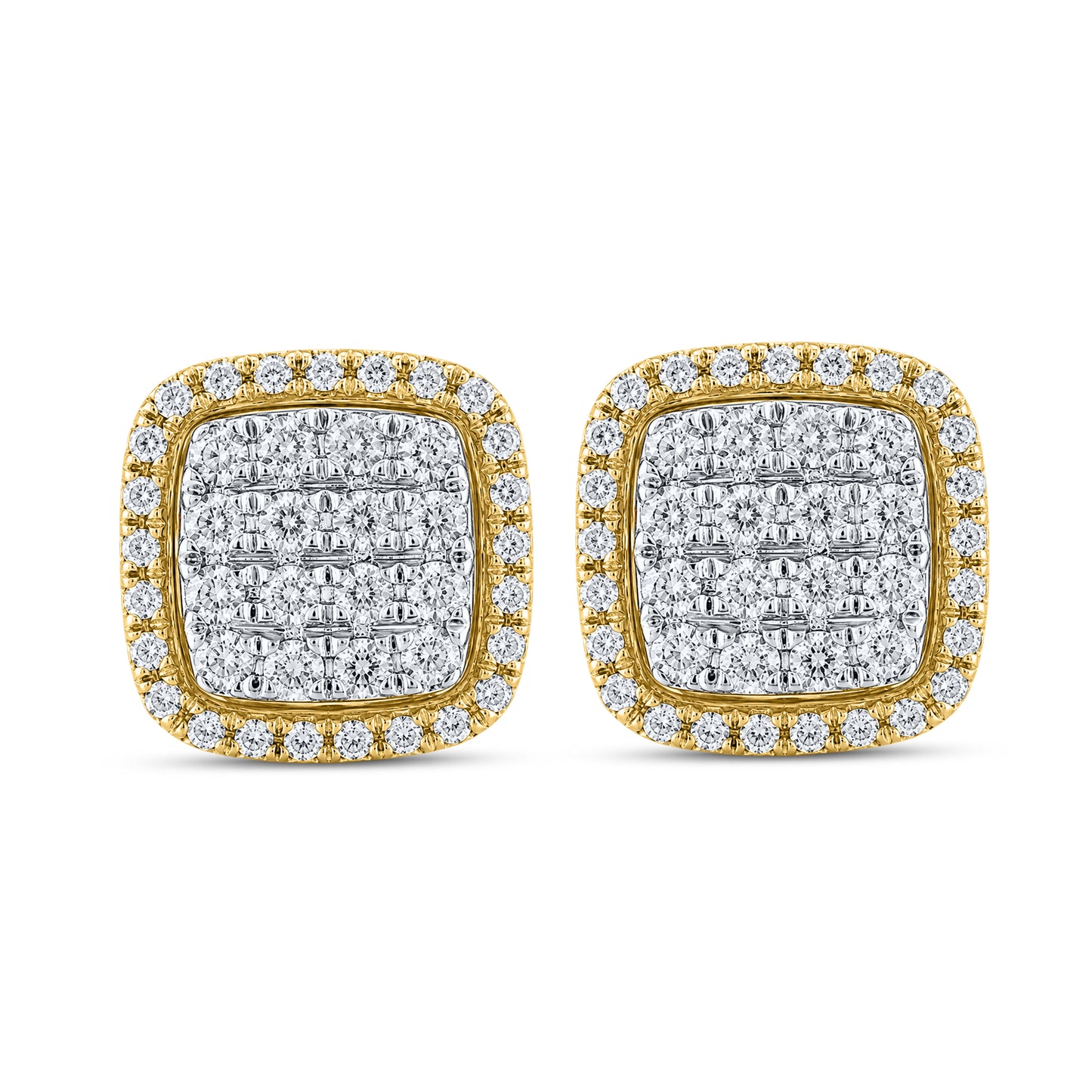 10kt Yellow Gold 0.45 CTW Natural Diamond Earrings
