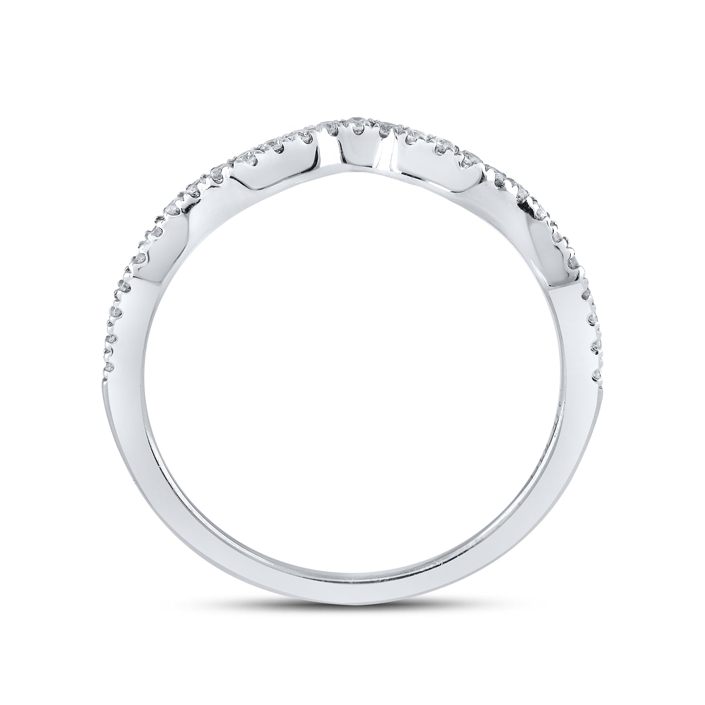 14kt White Gold 0.76 CTW Natural Diamond Bridal Ring
