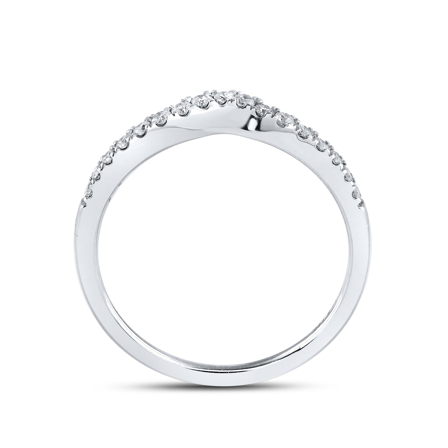 14kt White Gold 0.20 CTW Natural Diamond Band