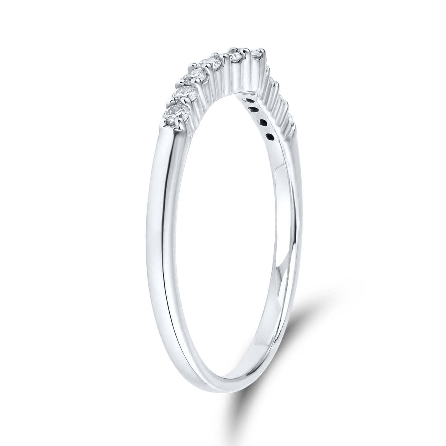 14kt White Gold 0.34 CTW Natural Diamond Band