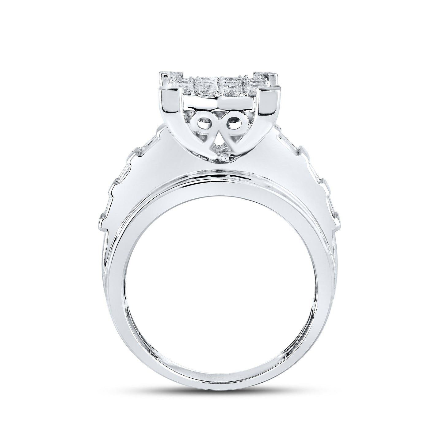10kt White Gold 1.70 CTW Natural Diamond Ring