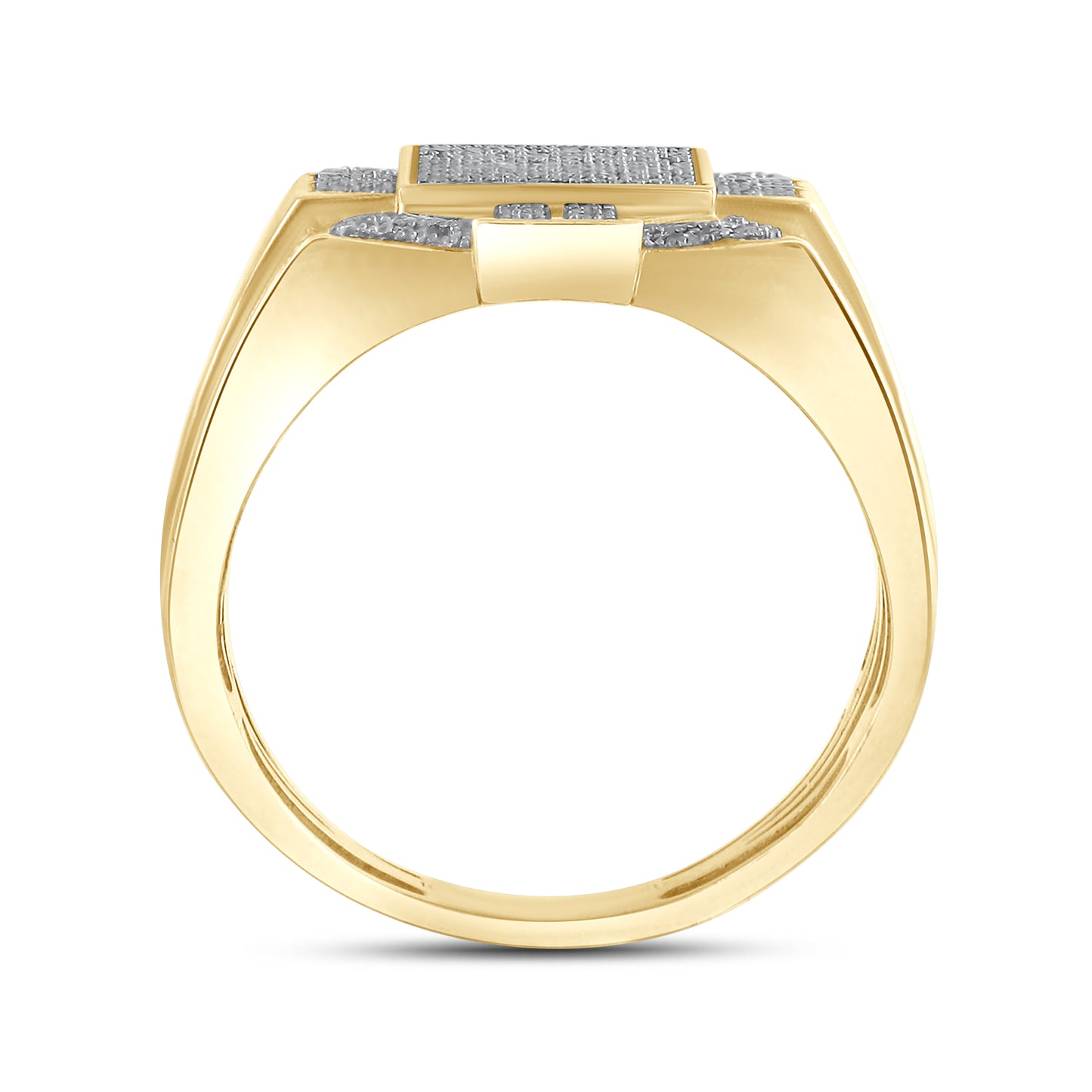 10kt Yellow Gold 0.33 CTW Men’s Natural Diamond Ring