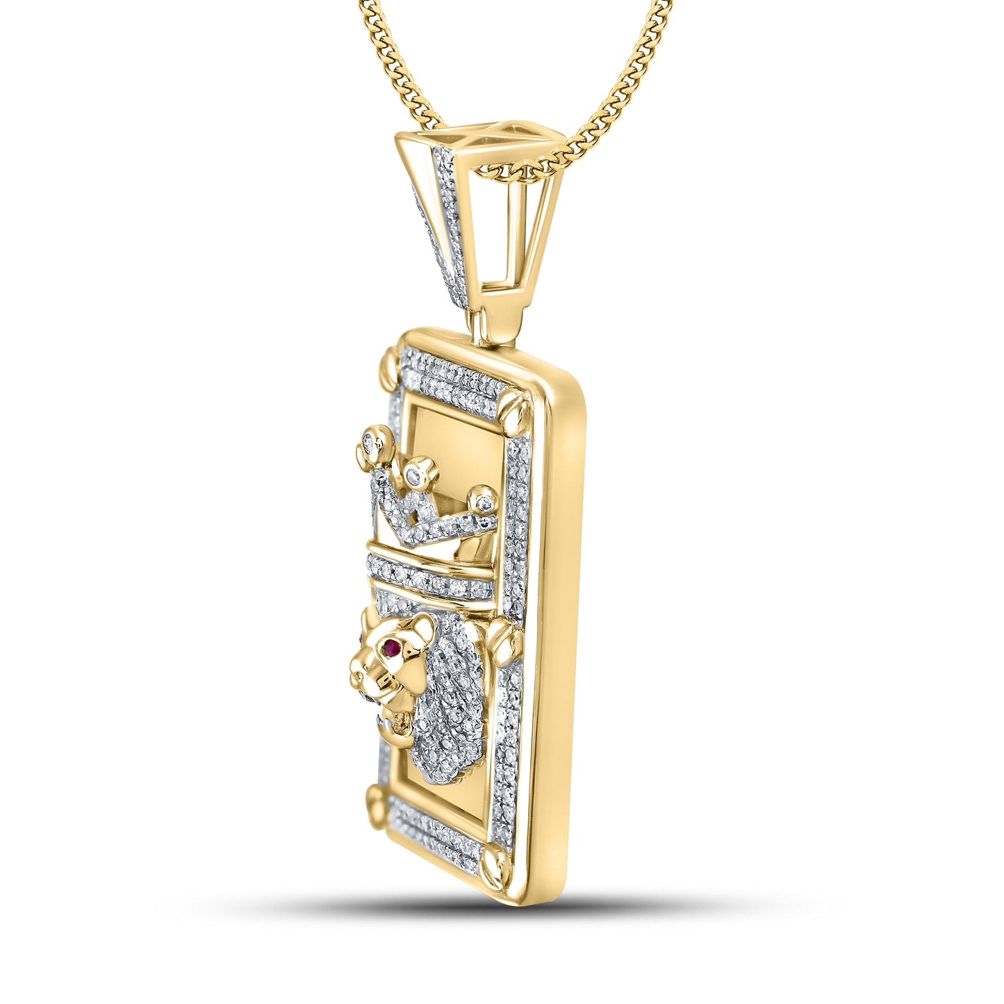 10kt Yellow Gold 0.70 CTW Diamond Charm