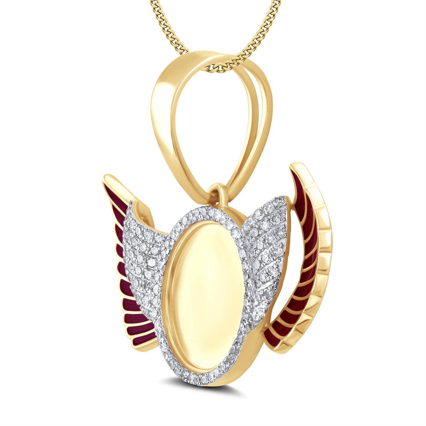 10kt Yellow Gold 0.65 CTW Picture Diamond Charm