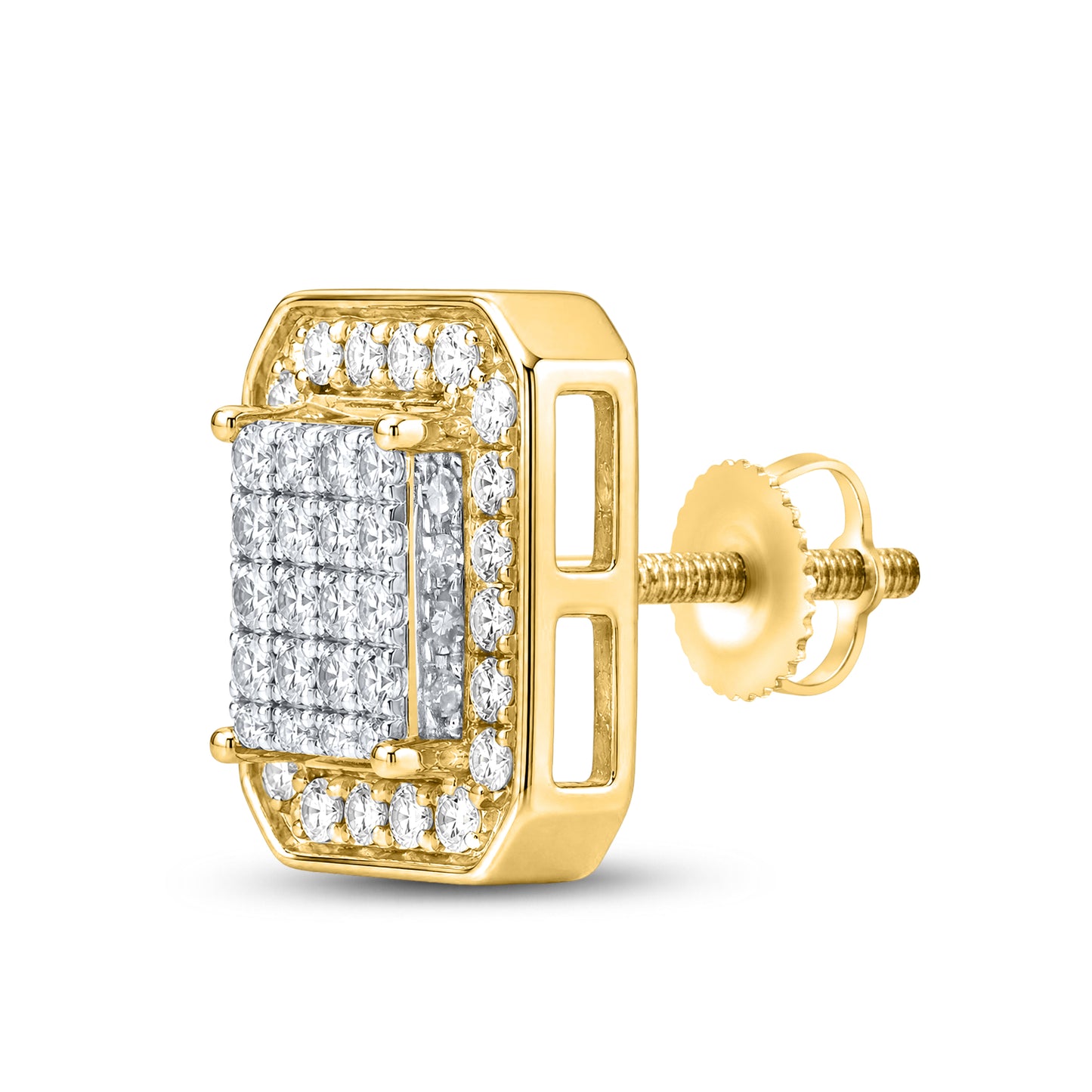 10kt Yellow Gold 0.94 CTW Natural Diamond Earrings