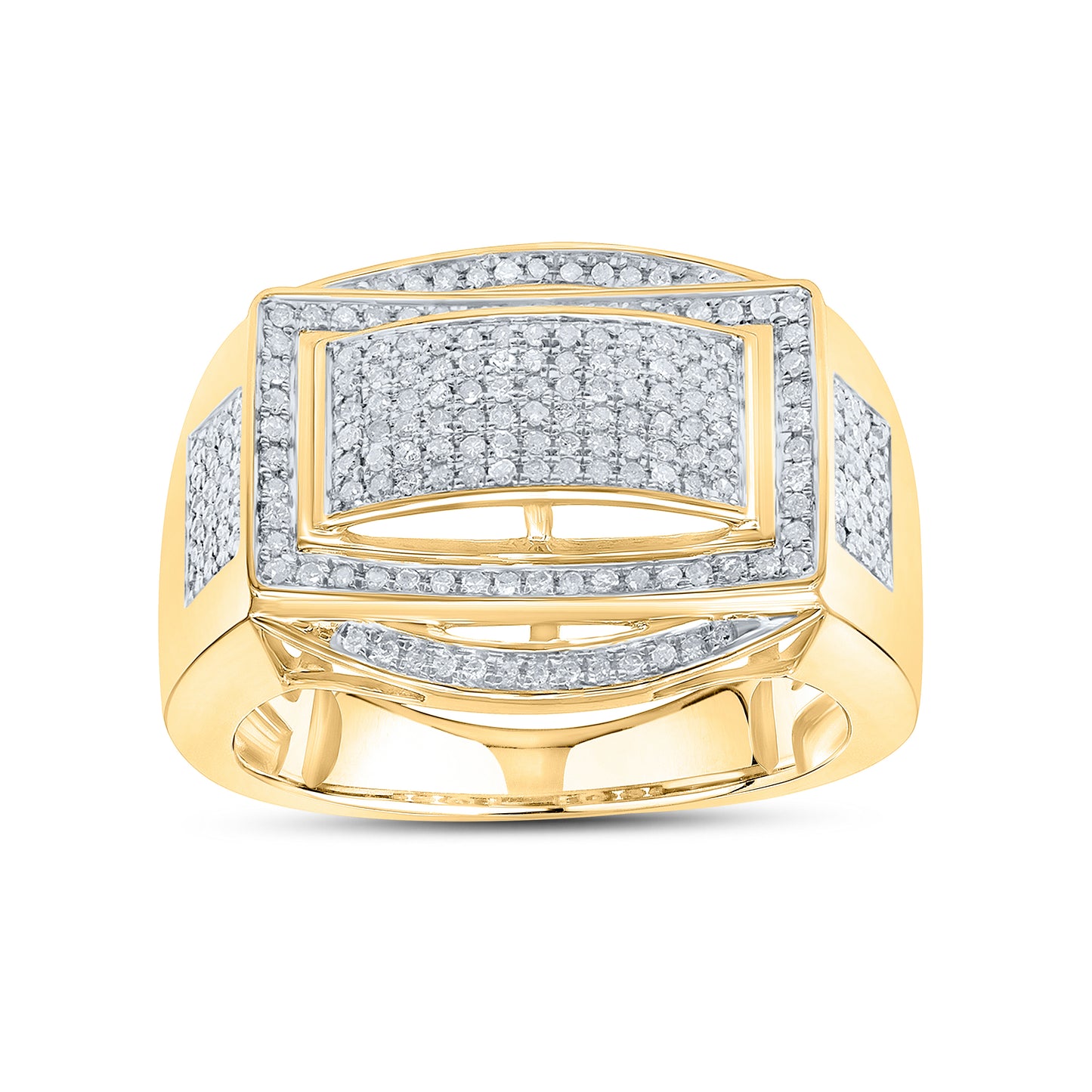 10kt Yellow Gold 0.59ctw Men’s Diamond Ring