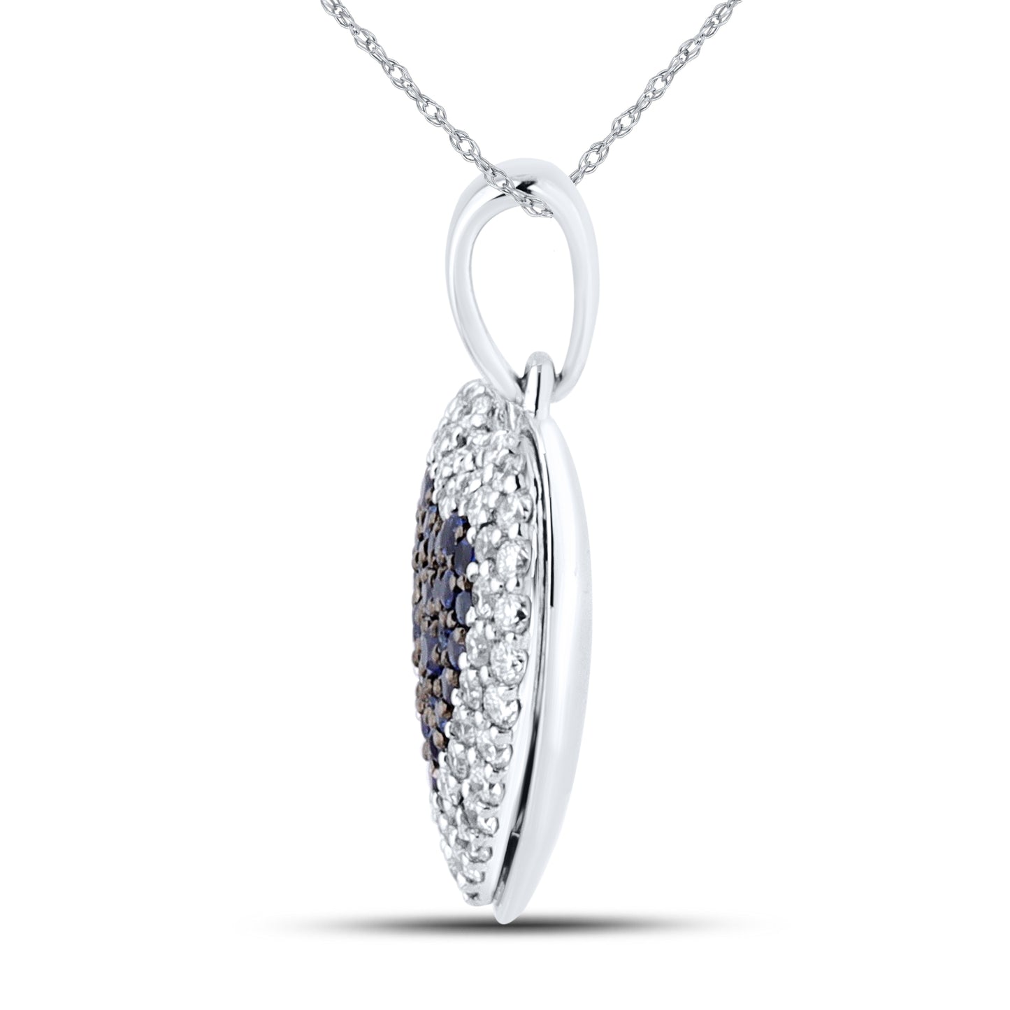 14kt White Gold 0.50 CTW Lab Diamond Pendant