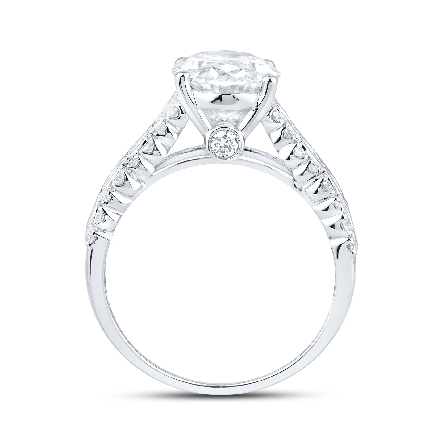 14kt White Gold 4.46ctw Lab Diamond Ring