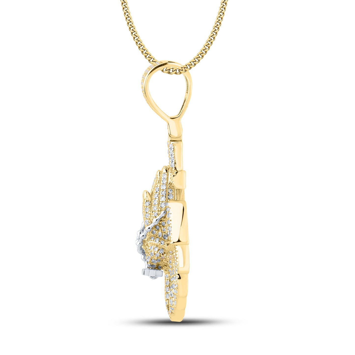 10kt Yellow Gold 0.90 CTW Diamond Charm