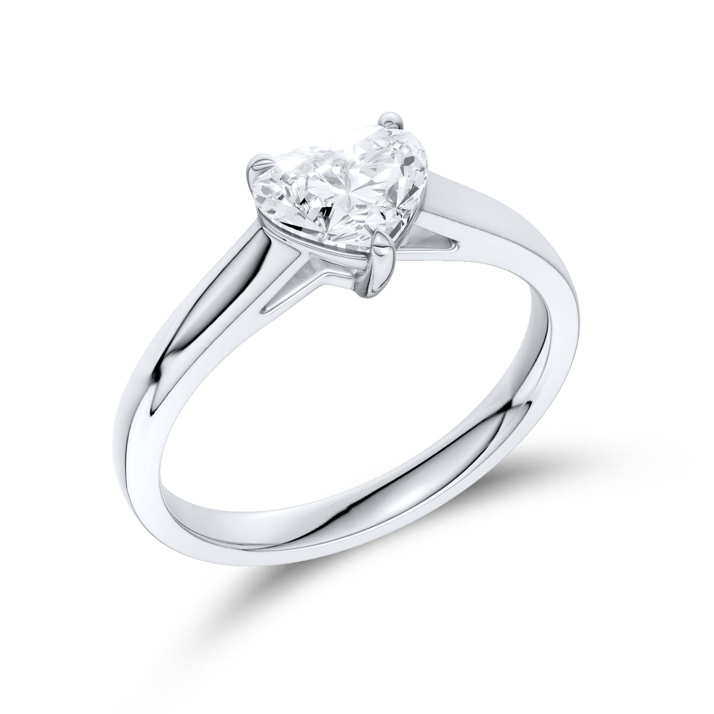 14kt White Gold 1 CTW Lab Diamond Ring