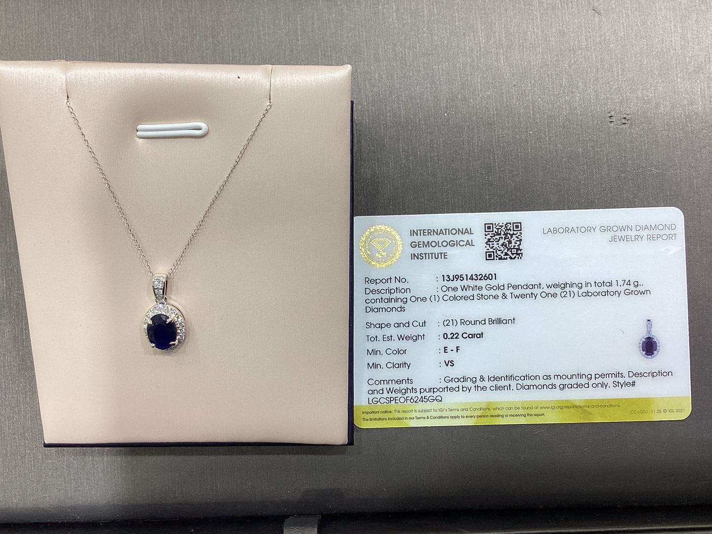14kt White Gold 0.22 CTW Lab Diamond Pendant