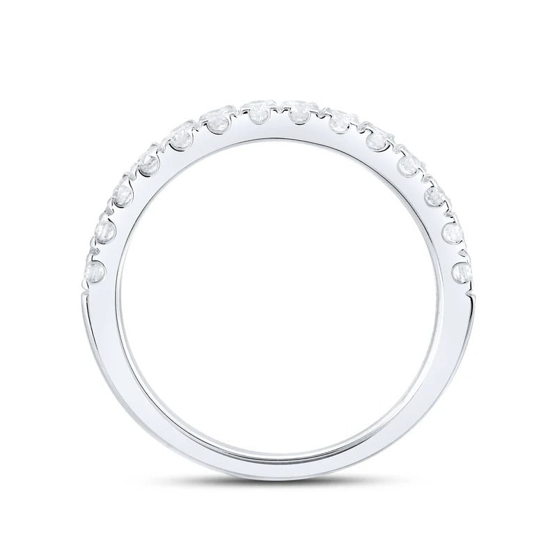 14kt White Gold 0.50 CTW Natural Diamond Band