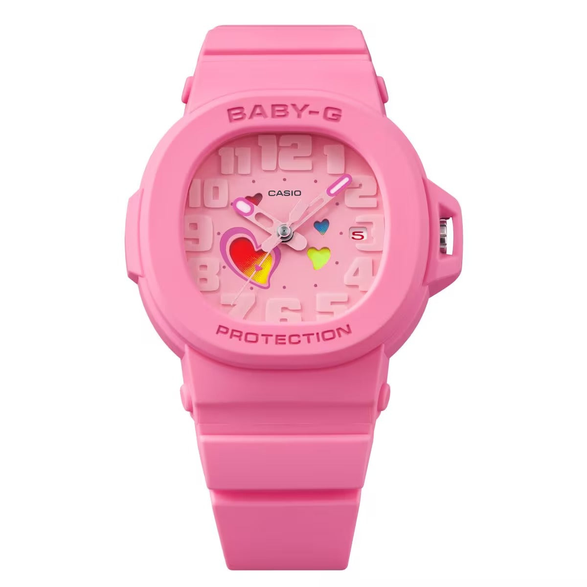 Casio Baby-G Analog Playful Hearts Series Pink Dial Quartz BGA-10-4A 100M Women's Watch