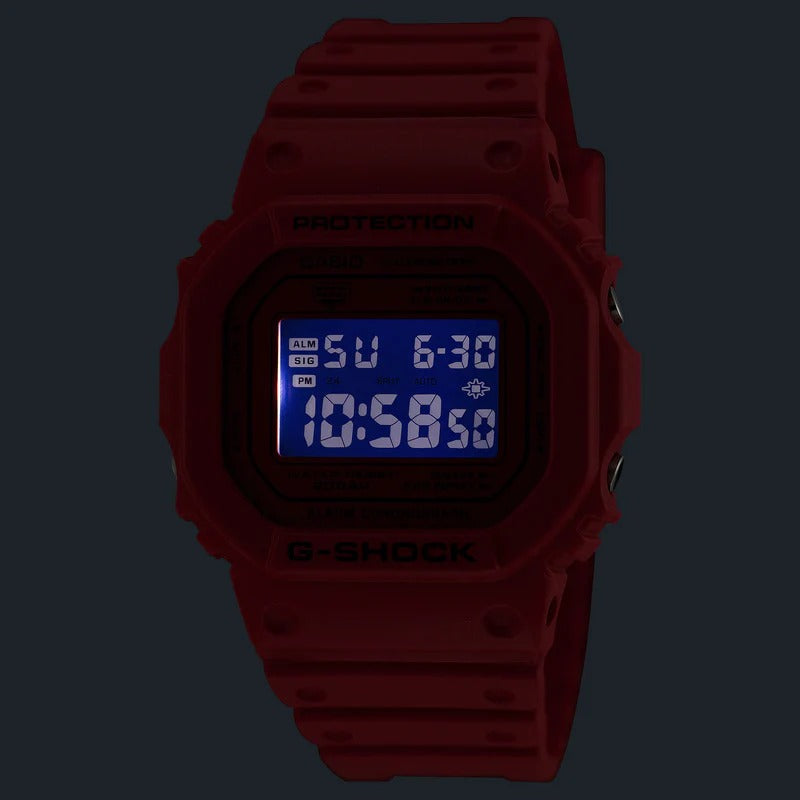 G-Shock DW5600RRB-4 Digital 5600 Series Watch 42.8mm in Red