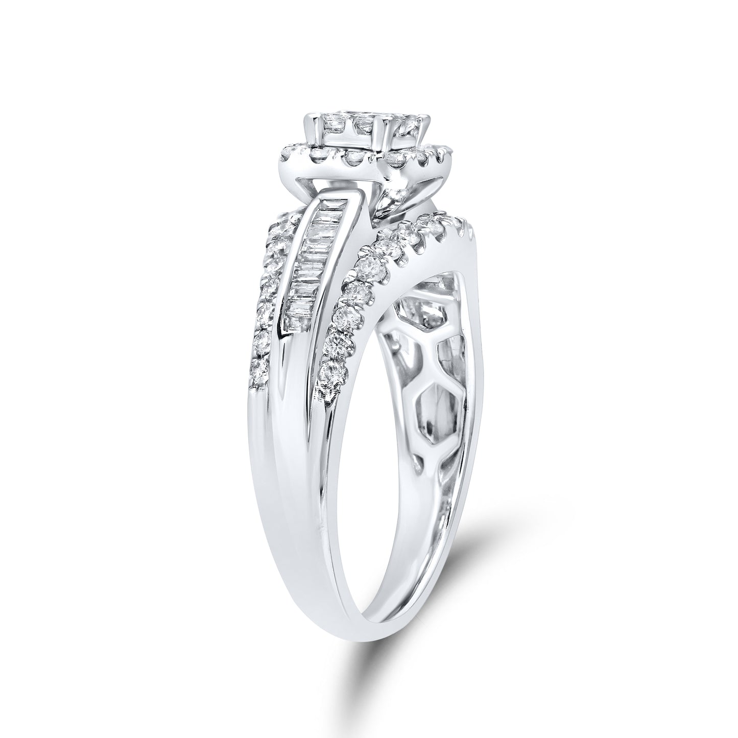 14kt White Gold 1 CTW Natural Diamond Ring
