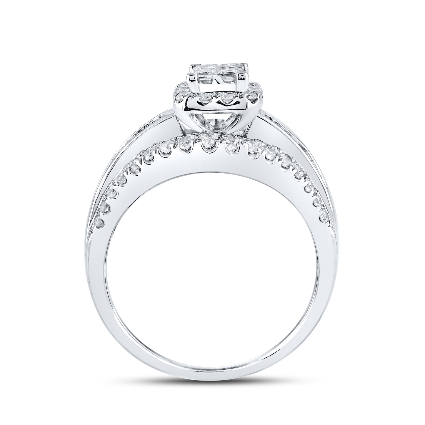 14kt White Gold 1 CTW Natural Diamond Ring