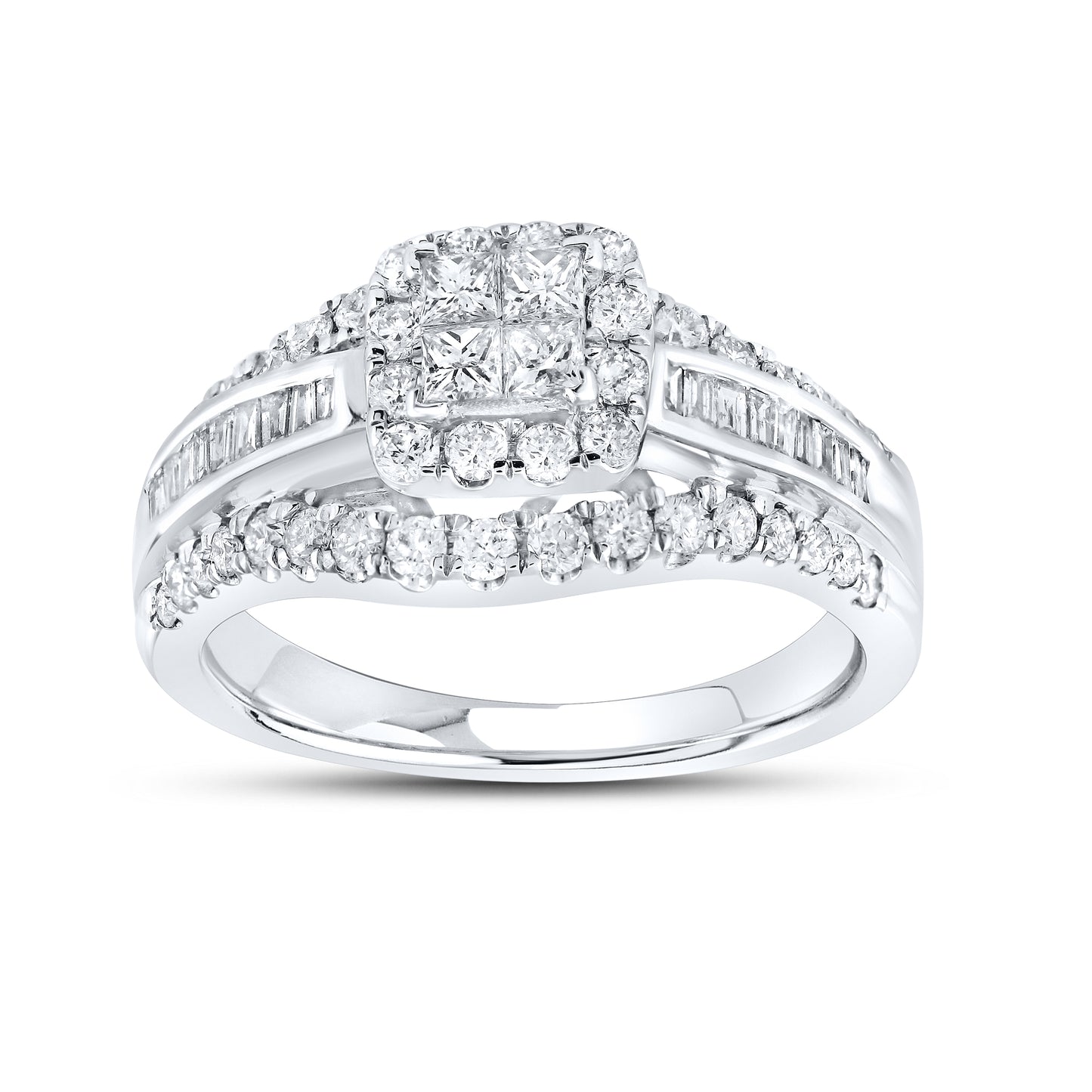 14kt White Gold 1 CTW Natural Diamond Ring