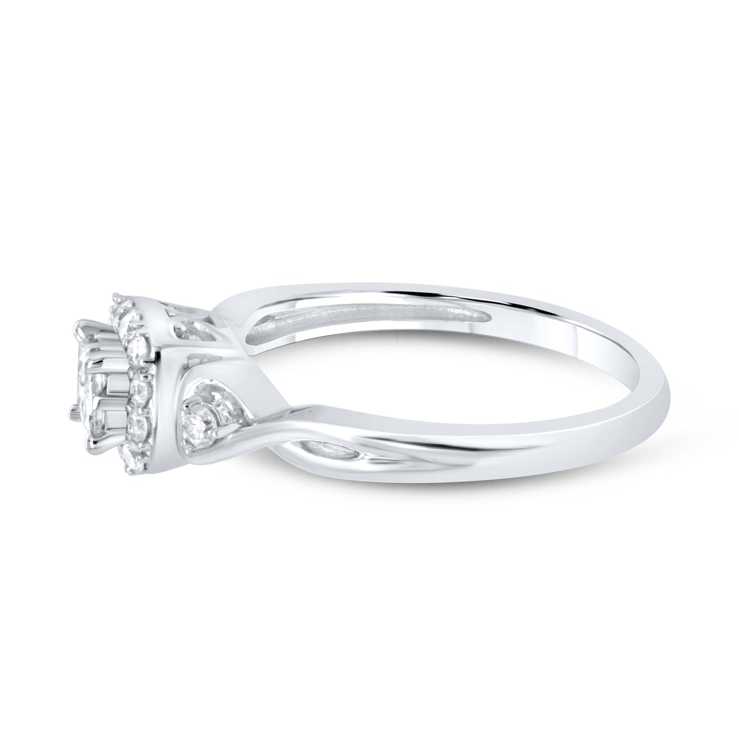 10kt White Gold 0.33 CTW Natural Diamond Ring