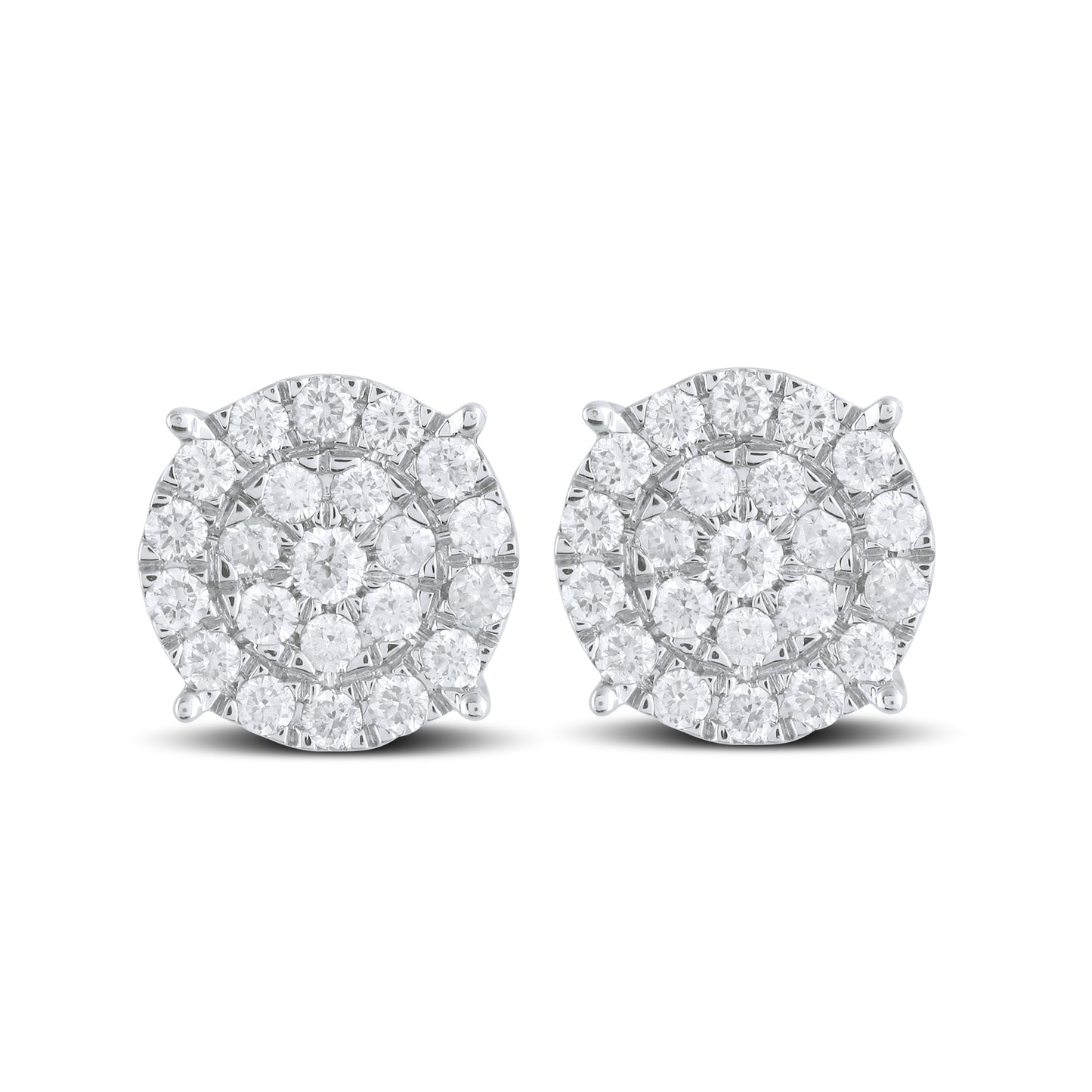 10kt Yellow Gold 0.75 CTW Natural Diamond Earrings