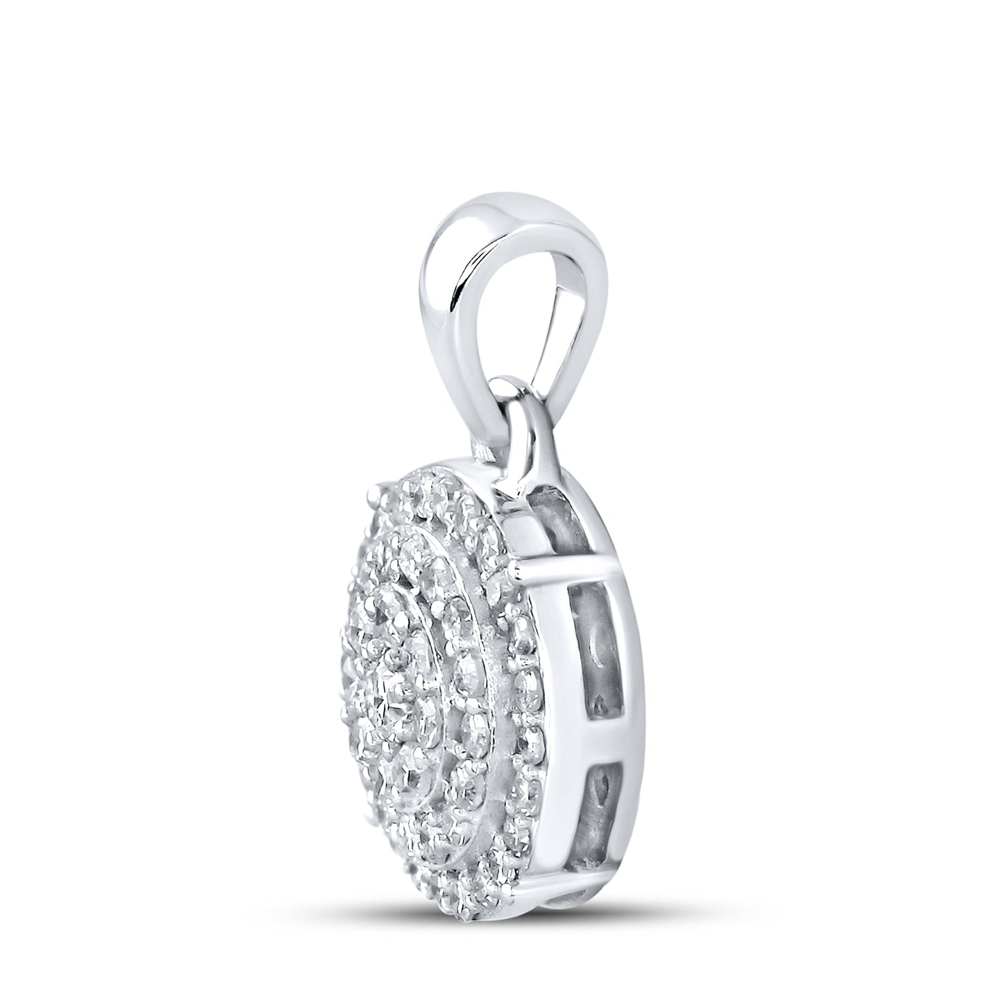 10kt White Gold 0.34 CTW Diamond Pendant