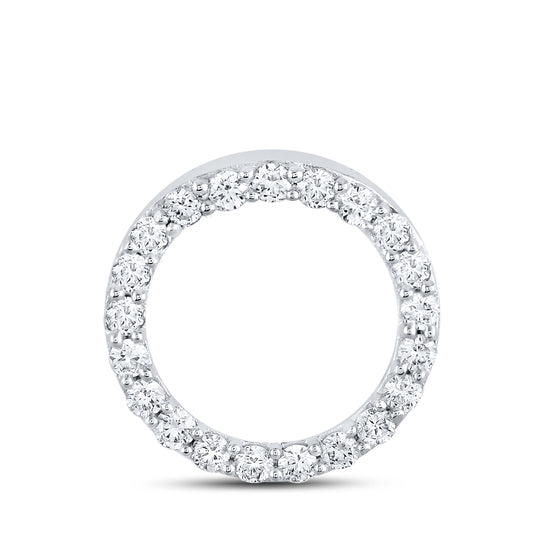 14kt White Gold 0.25 CTW Diamond Pendant With 10kt Chain