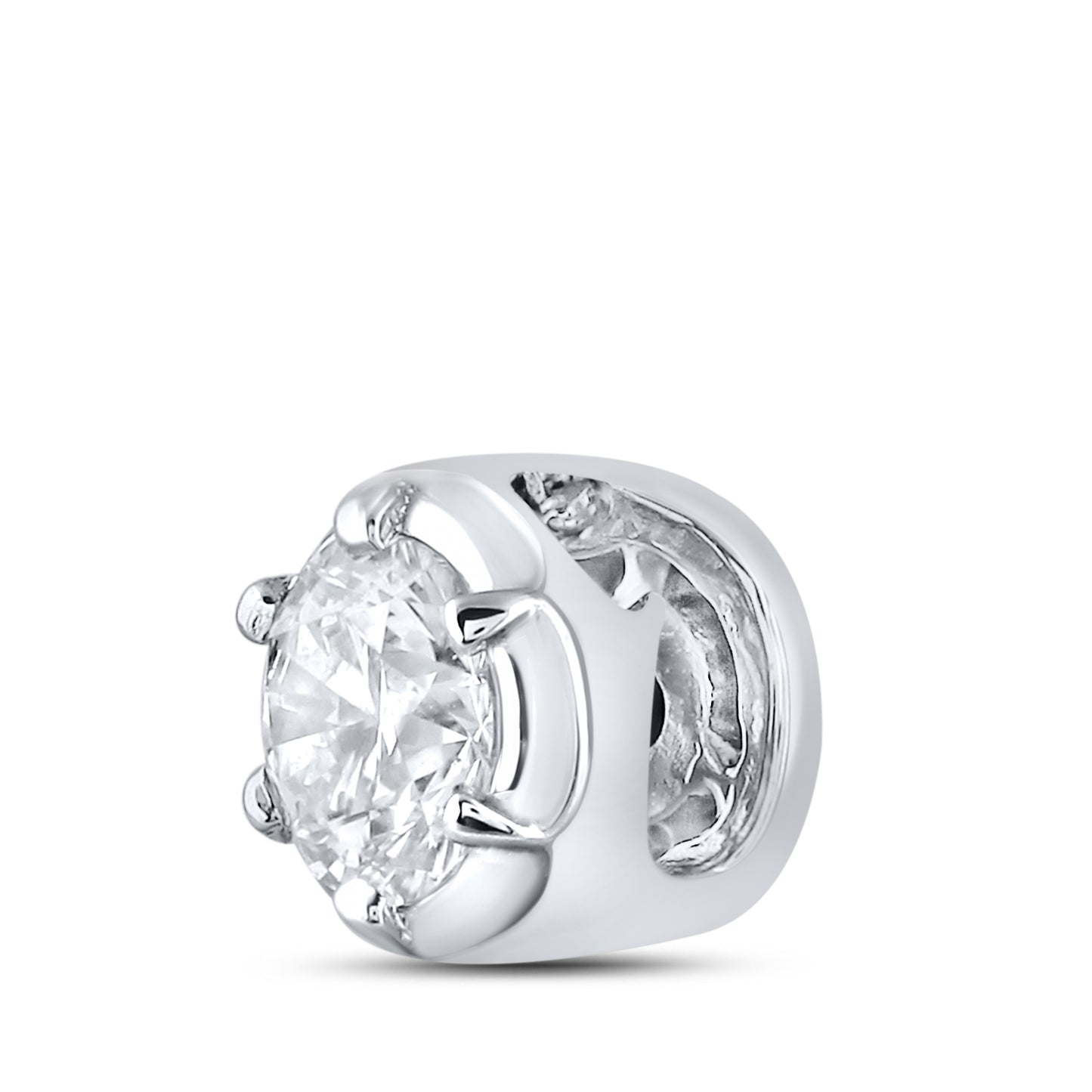 14kt White Gold 0.25 CTW Diamond Pendant With 14kt Chain