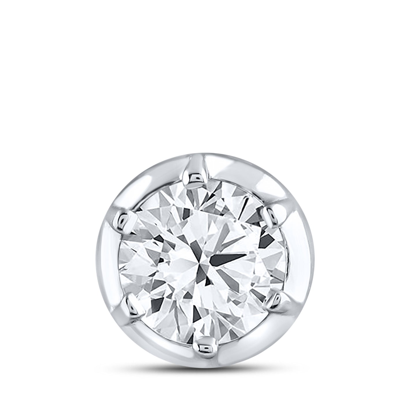14kt White Gold 0.25 CTW Diamond Pendant With 14kt Chain