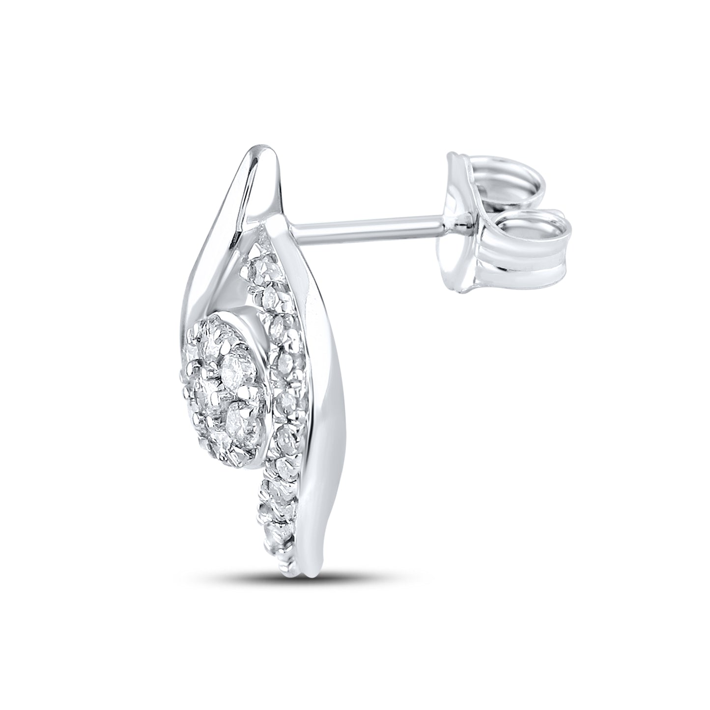 14kt White Gold 0.33 CTW Natural Diamond Earring