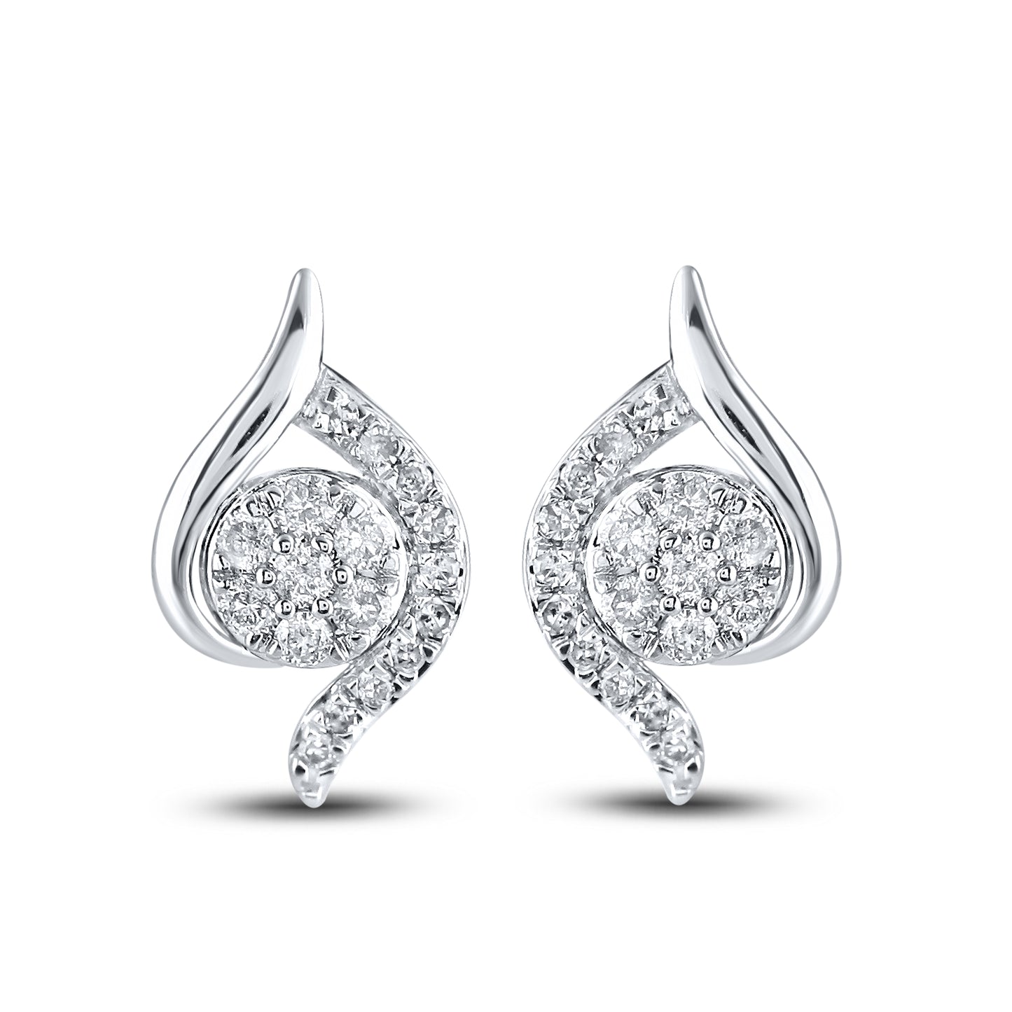 14kt White Gold 0.33 CTW Natural Diamond Earring