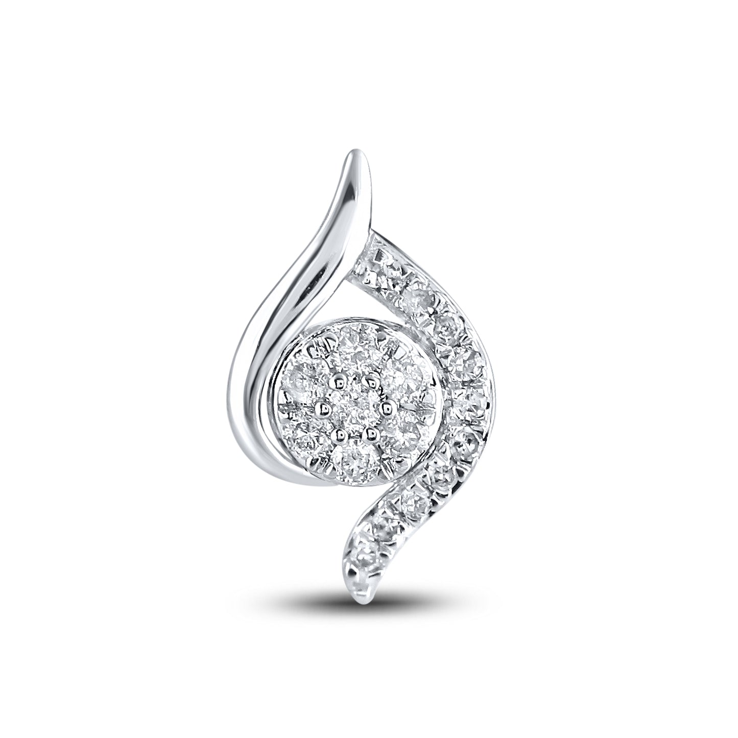 14kt White Gold 0.33 CTW Natural Diamond Earring