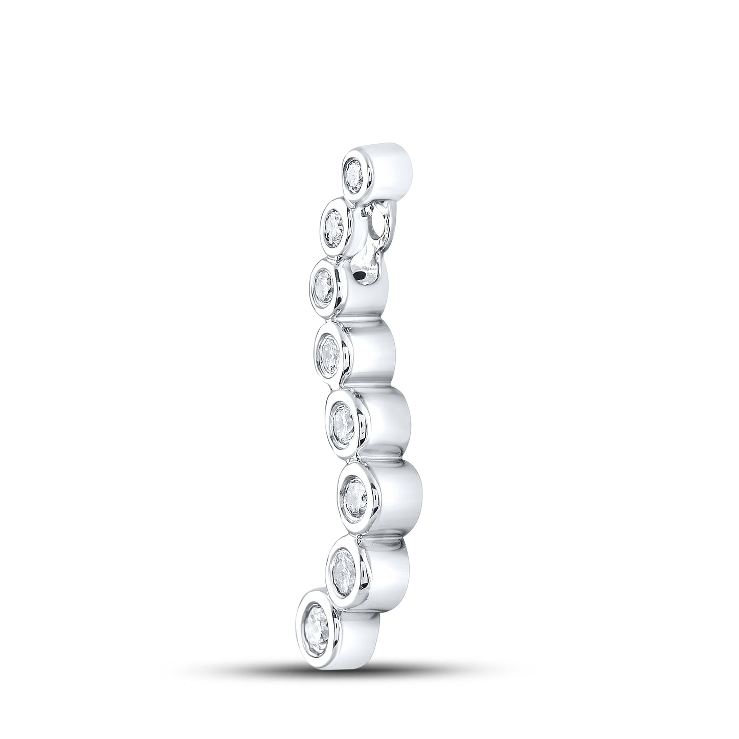 10kt White Gold 0.20 CTW Diamond Pendant