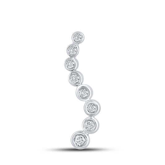 10kt White Gold 0.20 CTW Diamond Pendant