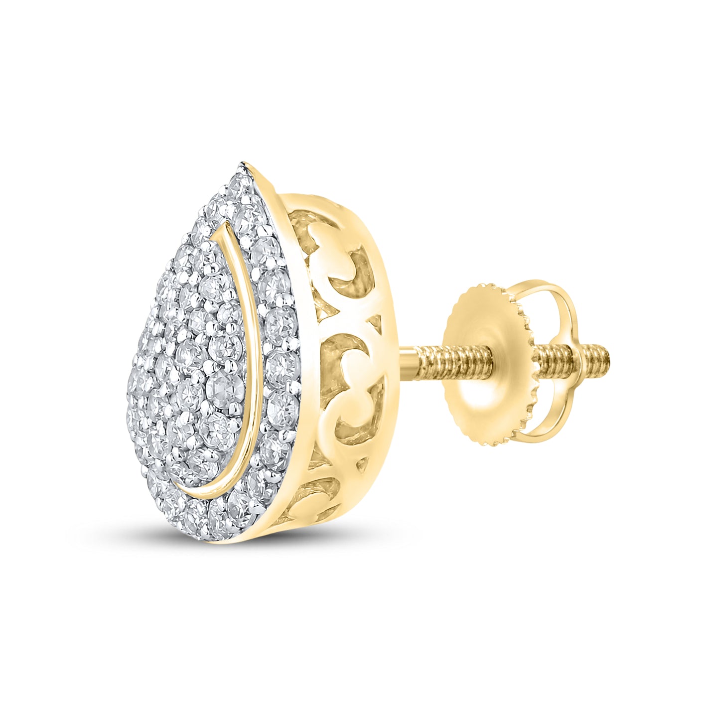 10kt Yellow Gold 0.43 CTW Natural Diamond Earrings