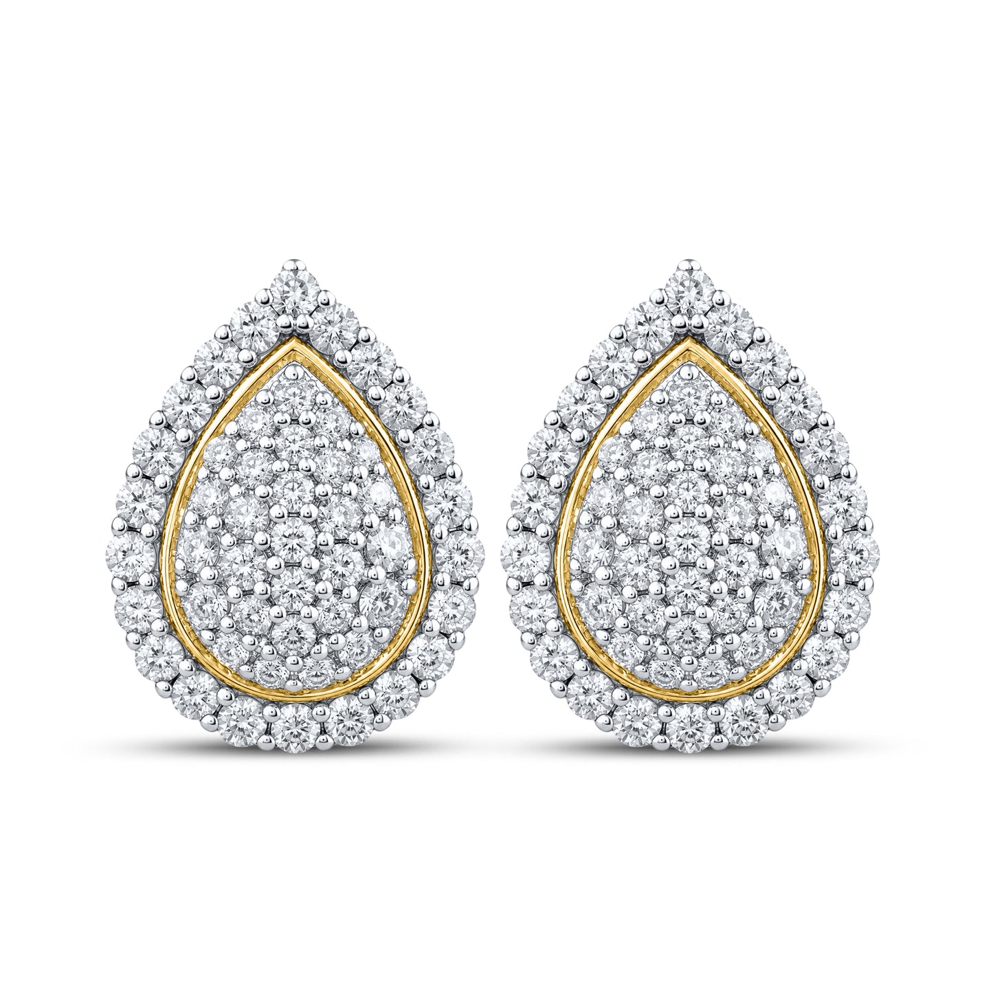 10kt Yellow Gold 0.43 CTW Natural Diamond Earrings