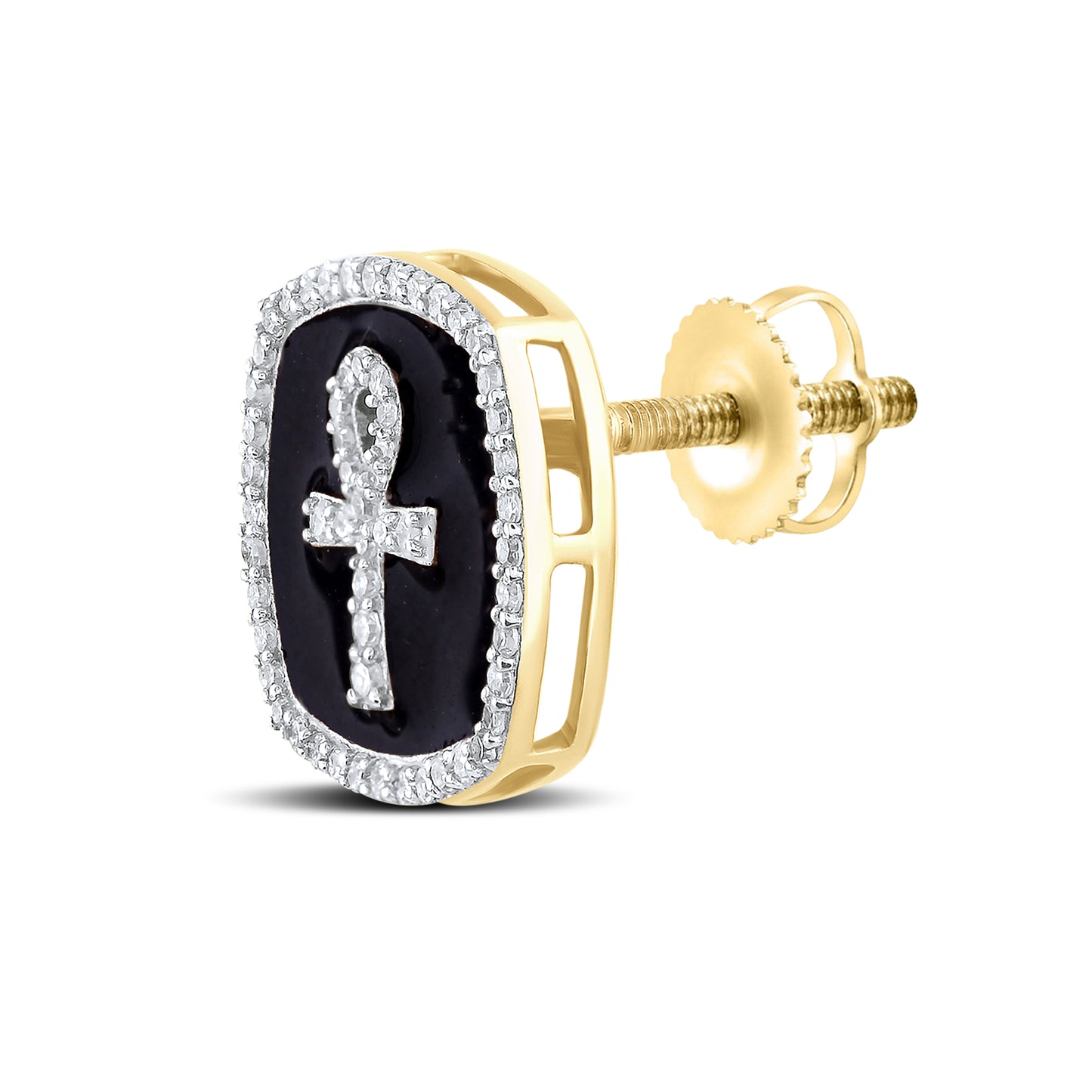 10kt Yellow Gold 0.37 CTW Natural Diamond Earrings