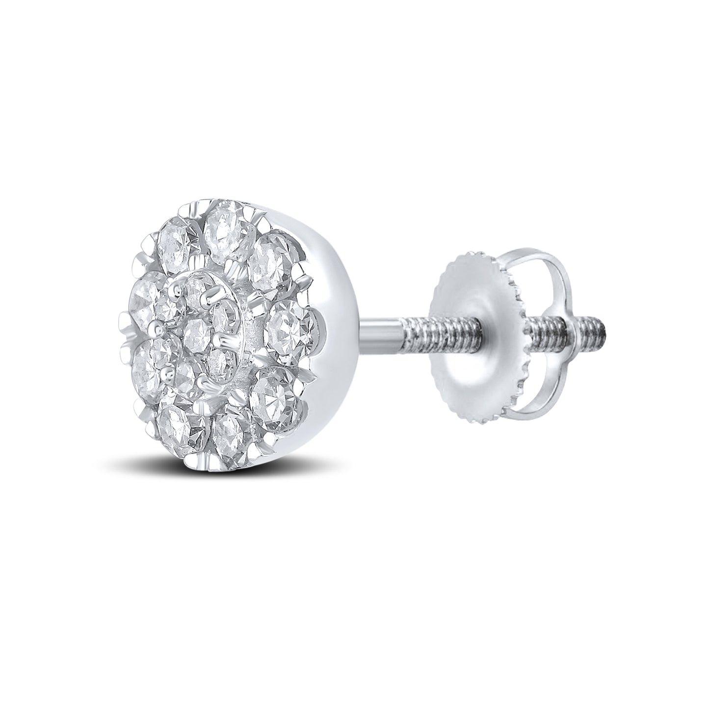10kt white gold 0.70ctw Diamond Earrings