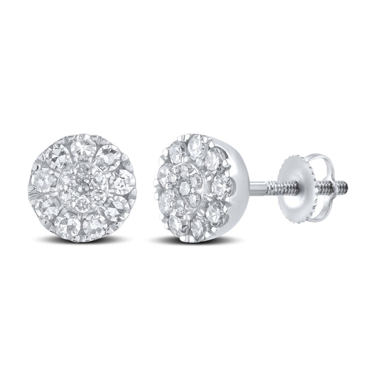 10kt white gold 0.70ctw Diamond Earrings