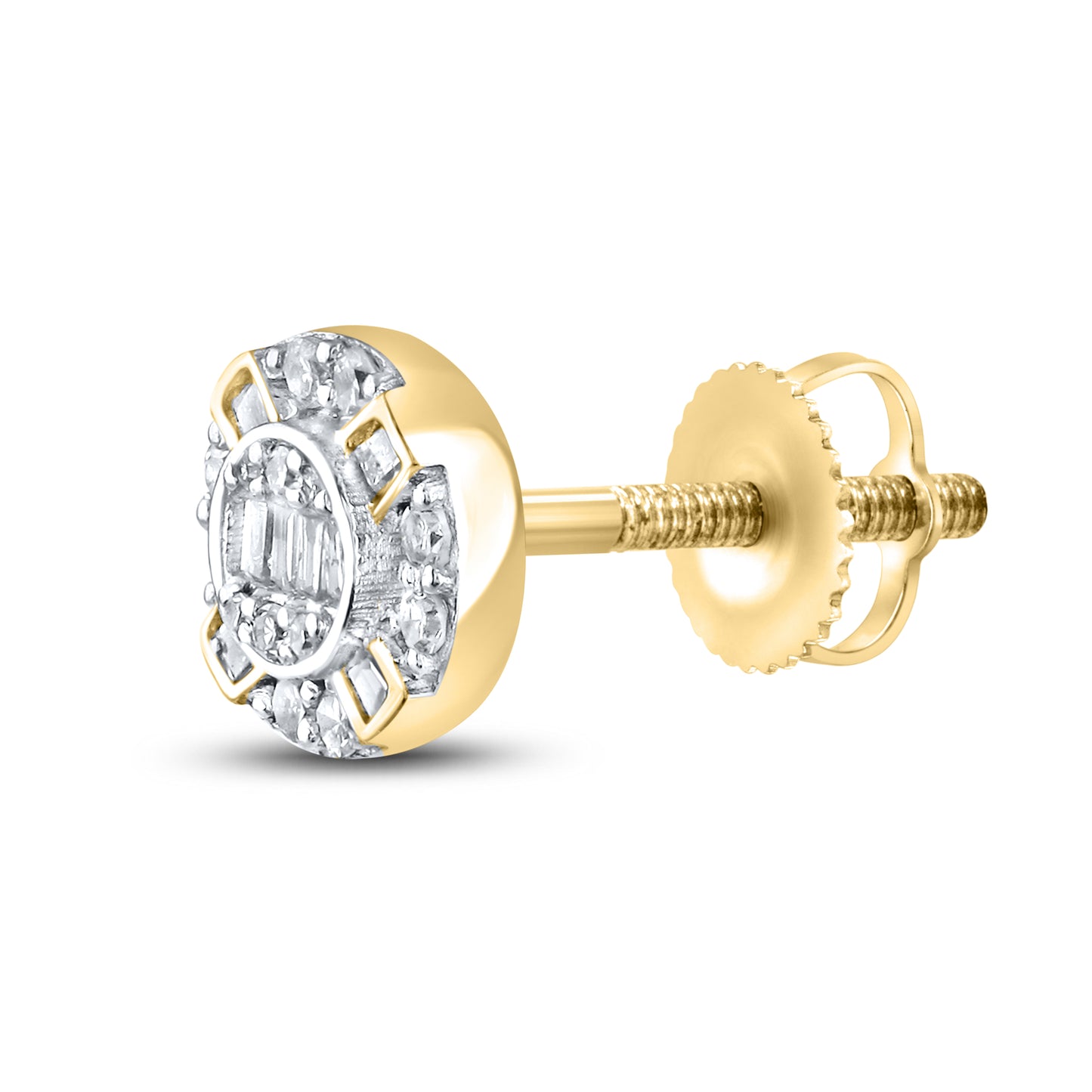 10kt Yellow Gold 0.28 CTW Natural Diamond Earrings