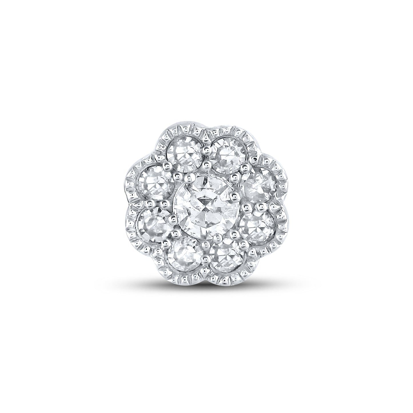 10kt White Gold 0.22 CTW Natural Diamond Earrings