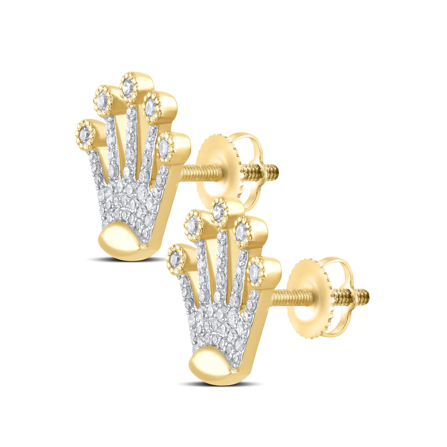 14kt Yellow Gold 0.50 CTW Natural Diamond Earrings